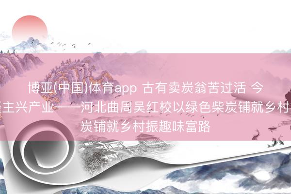 博亚(中国)体育app 古有卖炭翁苦过活 今有新农东谈主兴产业——河北曲周吴红校以绿色柴炭铺就乡村振趣味富路